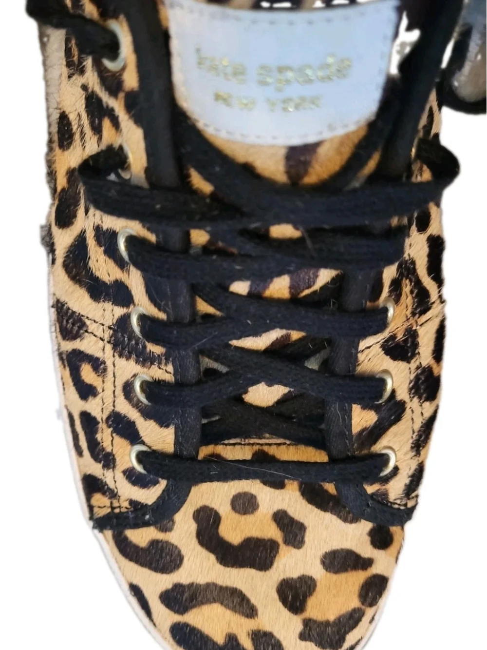 Keds x Kate Spade New York Womens 11 Leopard Calf Hair Sneakers WH59825